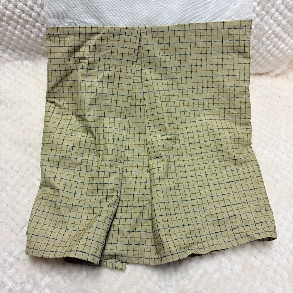 Ralph Lauren Bramble Tattersall Queen Bed Skirt Olive Plaid English Country Vtg